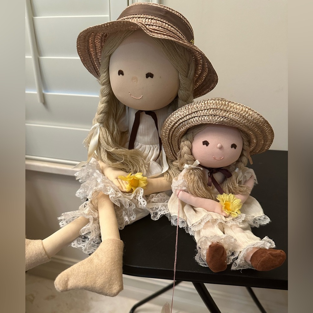 Vintage Piroette by Applause set of 2 Tessie rag Dolls